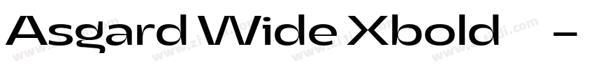 Asgard Wide Xbold字体字体转换